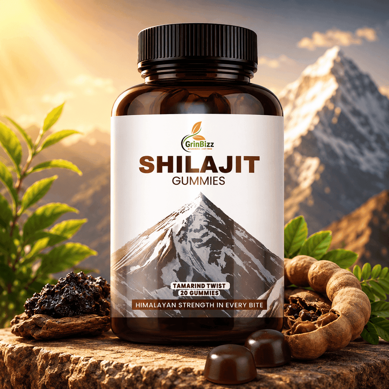 Shilajit Gummies for Energy & Stamina | Grinbizz